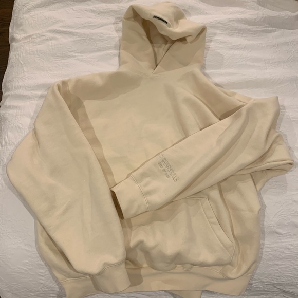 fear of god cream hoodie